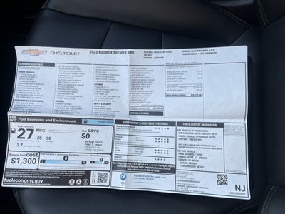2022 Chevrolet Equinox Premier, AWD, 1-owner