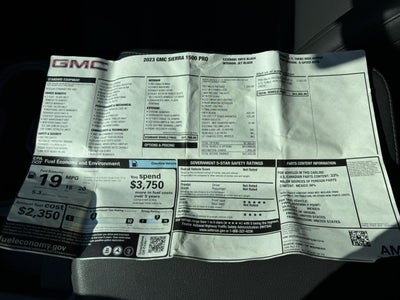 2023 GMC Sierra 1500 Pro, 1-owner, very clean, no accidents,