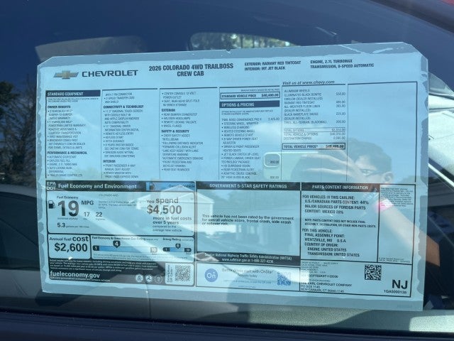 2026 Chevrolet Colorado Trail Boss