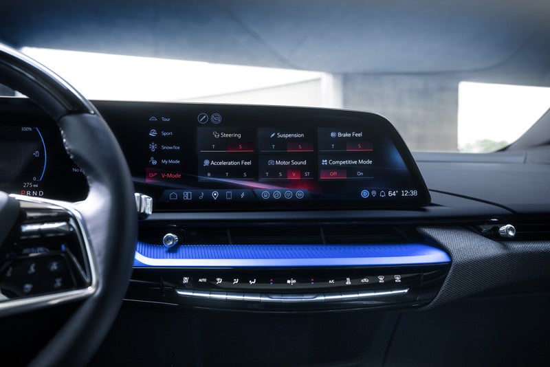 The 2026 OPTIQ-V Display Screen Displaying the V-Mode Settings | Rothbard Chevrolet in GRAPEVINE TX